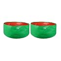 UTKARSH 200 GSM UV Treated Durable Green HDPE Plant Grow Bags for Indoor/Outdoor, Balcony/Terrace Gardening | Planter Grow Bags for Leafy Vegetable &amp; Flower Plants | 24X12 Inch, Pack of 2