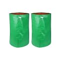 UTKARSH 200 GSM UV Treated Durable Green HDPE Plant Grow Bags for Indoor/Outdoor, Balcony/Terrace Gardening | Planter Grow Bags for Leafy Vegetable &amp; Flower Plants | 12X24 Inch, Pack of 2