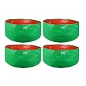 UTKARSH 200 GSM UV Treated Durable Green HDPE Plant Grow Bags for Indoor/Outdoor, Balcony/Terrace Gardening | Planter Grow Bags for Leafy Vegetable & Flower Plants | 24X12 Inch, Pack of 4