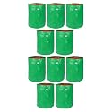 UTKARSH 200 GSM UV Treated Durable Green HDPE Plant Grow Bags for Indoor/Outdoor, Balcony/Terrace Gardening | Planter Grow Bags for Leafy Vegetable &amp; Flower Plants | 12X18 Inch, Pack of 10