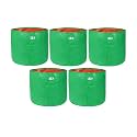 UTKARSH 200 GSM UV Treated Durable Green HDPE Plant Grow Bags for Indoor/Outdoor, Balcony/Terrace Gardening | Planter Grow Bags for Leafy Vegetable &amp; Flower Plants | 12X12 Inch, Pack of 5