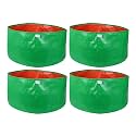 UTKARSH 200 GSM UV Treated Durable Green HDPE Plant Grow Bags for Indoor/Outdoor, Balcony/Terrace Gardening | Planter Grow Bags for Leafy Vegetable &amp; Flower Plants | 18X12 Inch, Pack of 4