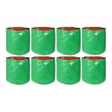 UTKARSH 200 GSM UV Treated Durable Green HDPE Plant Grow Bags for Indoor/Outdoor, Balcony/Terrace Gardening | Planter Grow Bags for Leafy Vegetable &amp; Flower Plants | 18X18 Inch, Pack of 8