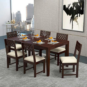 utkarsh premium dining table 6 seater  dining table set of 6 for home  dining room solid wood 6 seater dining table
