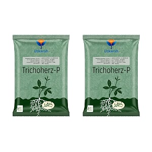 utkarsh trichoderma harzianum 1 wp 2 x 106 cfugm min for plants crops and home gardening - trichoherz-p 2 kg pack of 2 of 1 kg