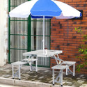 UTKRSTASTORE Folding Picnic Camping Table SetPortable Desk