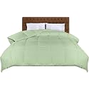 Utopia Bedding Comforters 135 x 200 Size, All Season Duvet Insert, Down Alternative Box Stitched Bed Comforter with Corner Tabs, Machine Washable (Sage Green)