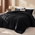 Utopia Bedding King Comforter Set Black, Comforters King Size 3 Pieces Bedding Comforters Sets, Down Alternative Soft Bed Set, 1 Comforter (90 x 102 inches) 2 Pillow Shams (20 x 36 inches)