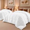 Utopia Bedding Queen Comforter 2 Pack, Duvet Insert, White, 88 x 88 Inches