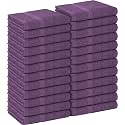 Utopia Towels - Salon Towel, Pack of 24 (Not Bleach Proof, 16 x 27 Inches) Highly Absorbent Cotton Towels for Hand, Gym, Beauty, Spa, and Home Hair Care, Plum