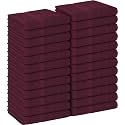 Utopia Towels Salon Towels, Pack of 24, 16x27 in, 100% Cotton, Burgundy