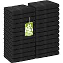 Utopia Towels Salon Towels, Pack of 24, 16x27 in, 100% Cotton, Black