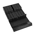Utoplike Bamboo Knife Drawer Organizer, In-drawer Knives Block for Kitchen