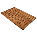 Utoplike Teak Wood Bath Mat, Shower Mats for Bathroom 32 x 20 inch Large