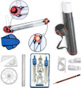 Uttam Mini Drafter Contains Sheet Container Tube, Scales, Procircle, Set Square  Office Set (Multicolore)