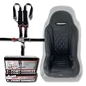UTV Junior Seat (Fits Stock and Aftermarket Seats) (Black - 5 Point Harness)