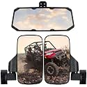UTV Ranger Side Mirrors and UTV Center Mirror Set Compatible With 2015-2025 Polaris Ranger 500 570 900 1000 XP with Pro-Fit Profiled Tube