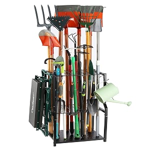 uu-major garden tool organizeryard tool rack heavy dutyfree standing for garage cornergarage organizationgarage organizers and storagegarden tool holder for lawnshedoutdoormetal