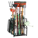UU-Major Garden Tool Organizer,Yard Tool Rack Heavy Duty,Free Standing for Garage Corner,Garage Organization,Garage Organizers and Storage,Garden Tool Holder for Lawn,Shed,Outdoor,Metal