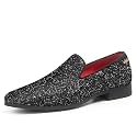 UUBARIS Mens Dress Loafers Tuxedo Suit Slip on Shoes
