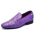 UUBARIS Mens Dress Loafers Tuxedo Suit Slip on Shoes