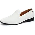 UUBARIS Mens Dress Loafers Tuxedo Suit Slip on Shoes