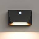 uuffoo Magnetic Linkage Sensor Wall Light - Rechargeable Multi-Sensor Night Light with 120° Motion Detection, 3 Brightness Levels, Wireless Indoor Wall Lamp for Home & Hall Decor(Black)