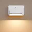 uuffoo Rechargeable Motion Sensor Wall Light, Magnetic Linkage Multi-Sensor Stair Lights with 3 Brightness Levels, Wireless Battery Operated Indoor Wall Lamp for Closet Bedroom Hallway(White)