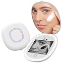 UV Mirror for Sunscreen Test with UV Camera, Sun Protection Visualization Travel Makeup Mirror with LED Light and 3X Magnification Pocket Mirror