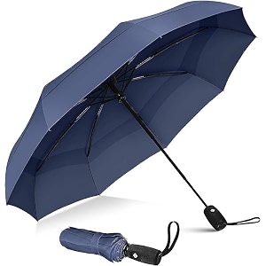 uv protection blue umbrella  automatic open close  3 fold large travel umbrella for rain amp sun  windproof folding umbrella for men women kids umbrellas