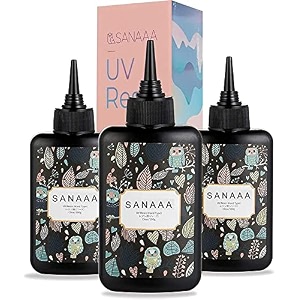 sanaaa uv resin clear hard type 300g transparent uv curing ultraviolet cure solar cure sunlight activated resin for diy jewelry making