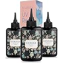 SANAAA UV Resin Clear Hard Type 300g Transparent UV Curing Ultraviolet Cure, Solar Cure Sunlight Activated Resin for DIY Jewelry Making.