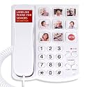 Uvital Big Button Phone for Seniors, Corded Landline Phone-Speakerphone