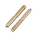 uxcell 1/4-20 x 2 Hanger Bolts Double Head Dowel Screw for Wood Furniture 40pcs