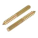 uxcell 1/4-20x2 Hanger Bolts Double Head Dowel Screw for Wood Furniture 20pcs