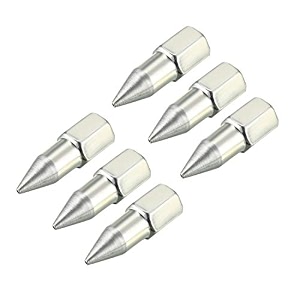 uxcell 1834 npt grease fitting standard grease sharp type nozzle zinc plated silver tone 6pcs