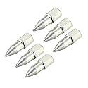 uxcell 1/8" NPT Grease Fitting Standard Grease Sharp Type Nozzle Zinc Plated Silver Tone, 6pcs