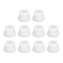 uxcell 10 Pieces White Plug Holes, T14 Waterproof Rubber Button Plug for 14mm / 0.55" Hole