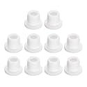 uxcell 10 Pieces White Plug Holes, T10 Waterproof Rubber Button Plug for 10mm / 0.39" Hole