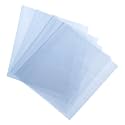 uxcell 100Pcs 14x8.5 Inch Shrink Wrap Bags, Blue Clear PVC Heat Shrink Wrap for Gift Basket, Bath Soaps, Candles and Homemade DIY Projects