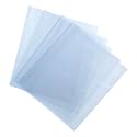 uxcell 100Pcs 14x9 Inch Shrink Wrap Bags, Blue Clear PVC Heat Shrink Wrap for Gift Basket, Bath Soaps, Candles and Homemade DIY Projects