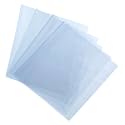 uxcell 100Pcs 16x8 Inch Shrink Wrap Bags, Blue Clear PVC Heat Shrink Wrap for Gift Basket, Bath Soaps, Candles and Homemade DIY Projects