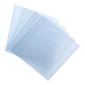 uxcell 100Pcs 18x10 Inch Shrink Wrap Bags, Blue Clear PVC Heat Shrink Wrap for Gift Basket, Bath Soaps, Candles and Homemade DIY Projects