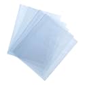 uxcell 100Pcs 21.5x15 Inch Shrink Wrap Bags, Blue Clear PVC Heat Shrink Wrap for Gift Basket, Bath Soaps, Candles and Homemade DIY Projects