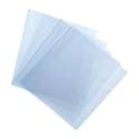 uxcell 100Pcs 6x4 Inch Shrink Wrap Bags, Blue Clear PVC Heat Shrink Wrap for Gift Basket, Bath Soaps, Candles and Homemade DIY Projects