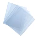 uxcell 100Pcs 9.5x5.5 Inch Shrink Wrap Bags, Blue Clear PVC Heat Shrink Wrap for Gift Basket, Bath Soaps, Candles and Homemade DIY Projects