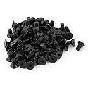 uxcell 100Pcs Black M5 x 10mm Alloy Steel Hex Socket Flat Head Countersunk Screws Bolts