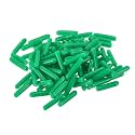 uxcell 100pcs Rubber End Caps 1.8mm ID Vinyl Cap Cover Screw Protectors Dark Green