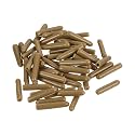uxcell 100pcs Rubber End Caps 1.5mm(1/16") ID Vinyl PVC Round Tube Bolt Cap Cover Screw Thread Protectors Light Brown