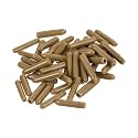 uxcell 100pcs Rubber End Caps 1.8mm ID Vinyl PVC Round Tube Bolt Cap Cover Screw Thread Protectors Light Brown